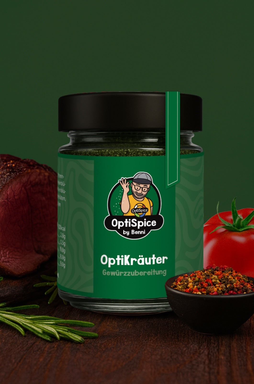OptiSpice Gewürz-Set - OptiSalz, OptiPfeffer & OptiKräuter