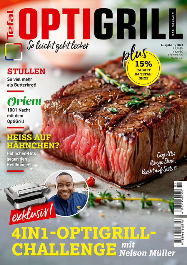 Das OptiGrill Magazin Ausgabe 1-2024 - 4in1-OptiGrill-Challenge