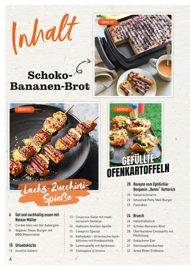Das OptiGrill Magazin Ausgabe 3-2024 (August) - Rezepte aus dem Urlaub