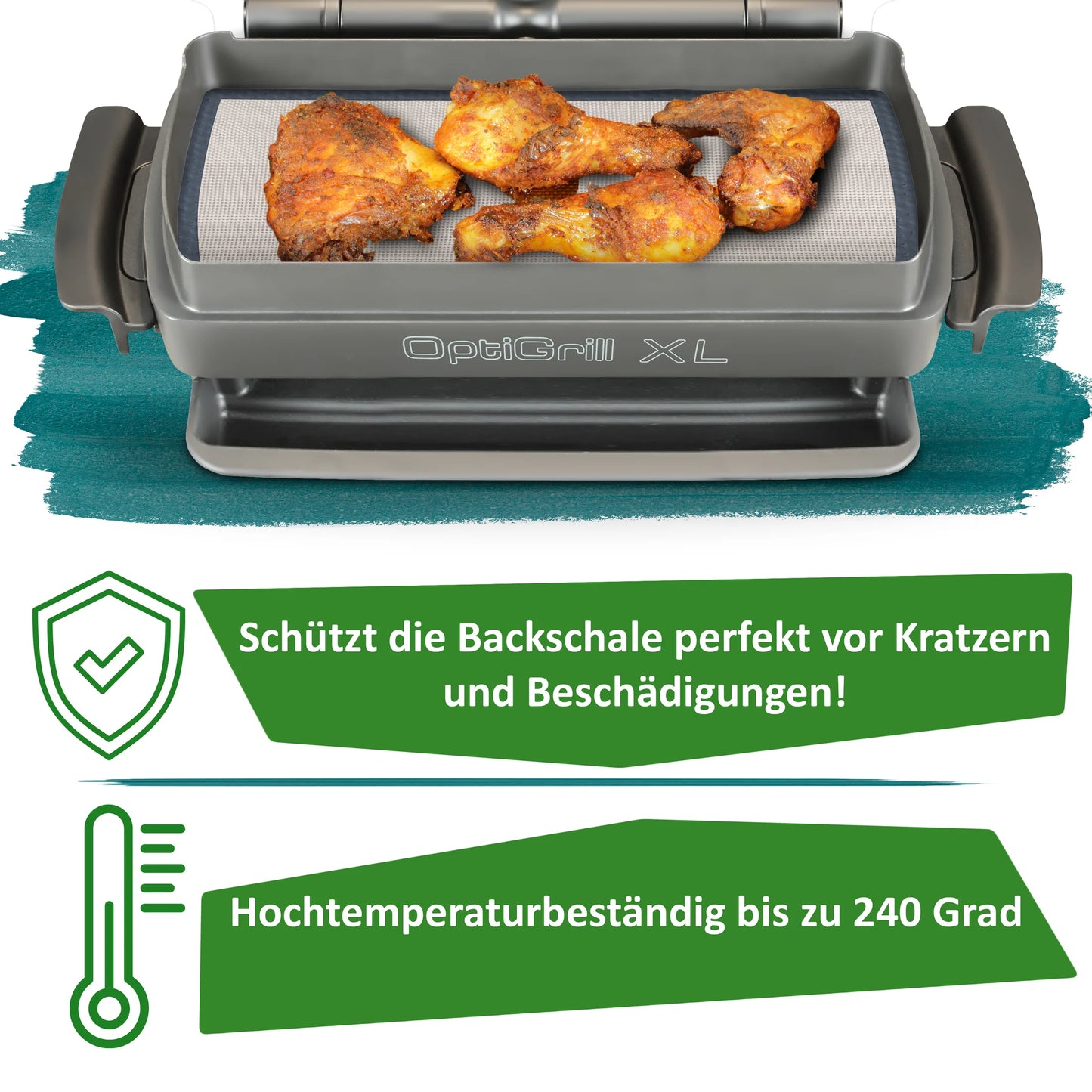 Dauerbackmatte Silikon (große Backschale)