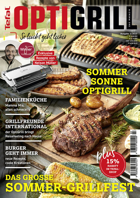 Das OptiGrill Magazin Ausgabe 2-2023 (Juni) - Sommer-Grillfest