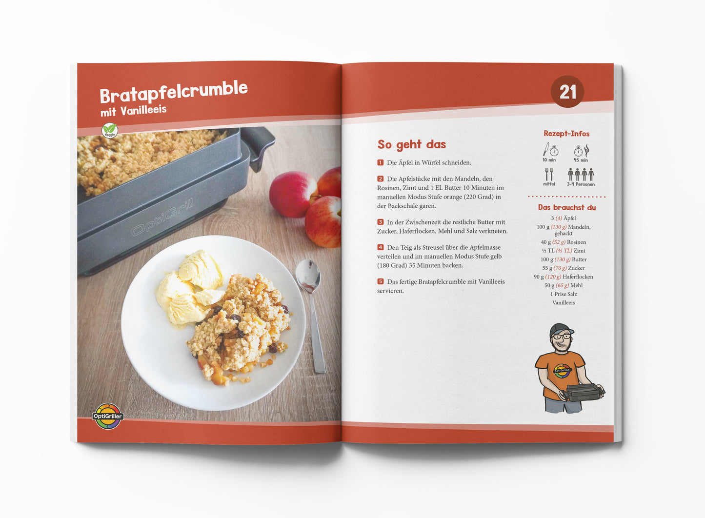 OptiGrillen mit der Backschale - Band 1
