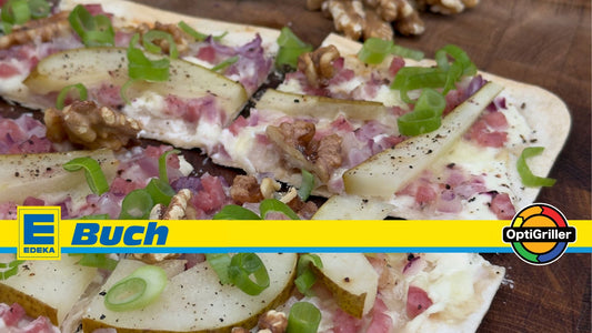 Herzhafter Flammkuchen im OptiGrill