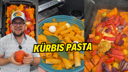 Kürbis Pasta im OptiGrill