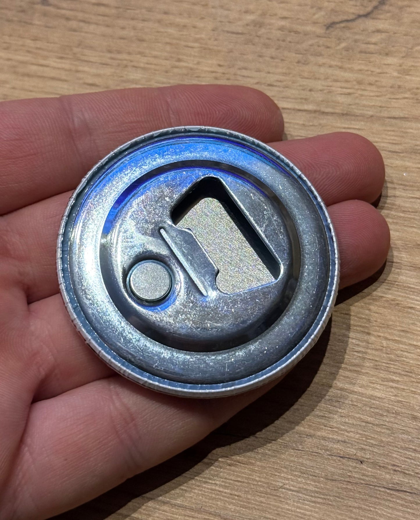 Button-Flaschenöffner (magnetisch) mit OptiGriller Motiv