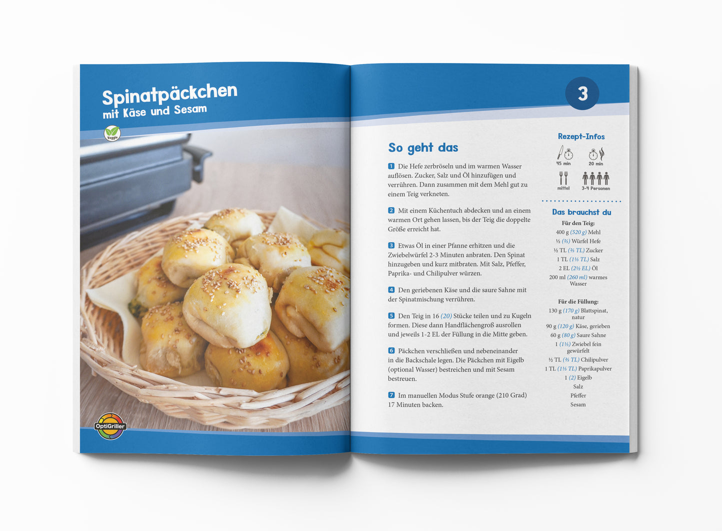 OptiGrillen mit der Backschale Bundle - Band 1-3