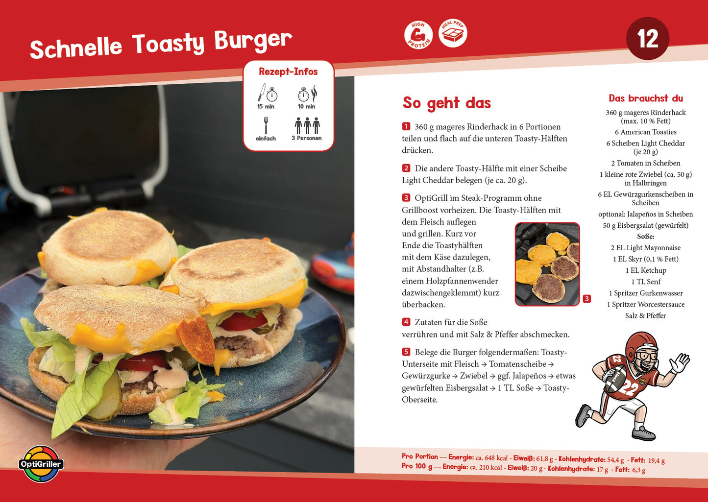 OptiGrillen – gesund & Fit (Vorbestellung) | High-Protein & Low-Carb Rezepte für den Tefal OptiGrill